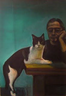 Retrato con gato