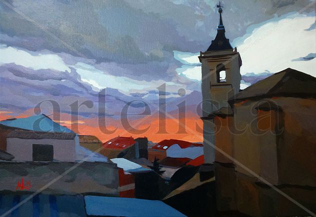 "Villarrubia de los Ojos. Ocaso"