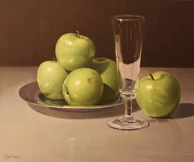 manzanas y copa