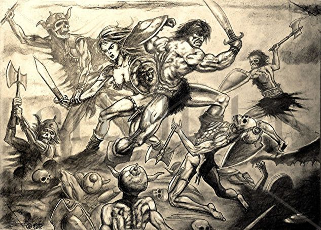 La Espada Salvaje de Conan Pencil