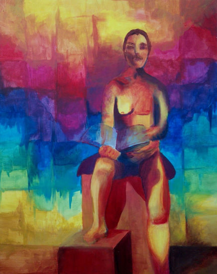 fondo-figura Acrylic Panel Nude Paintings