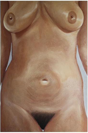 Desnudo Óleo Tabla Desnudos