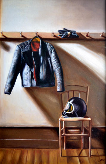 Motoquero Oil Canvas Still Life Paintings