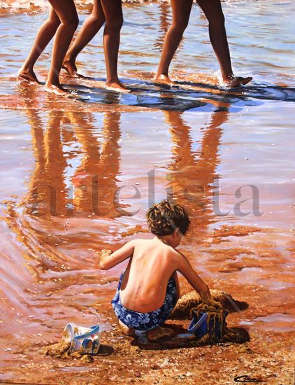 En la playa Oil Panel Others