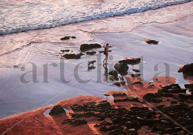 Paseo al atardecer por la Playa de Los Locos