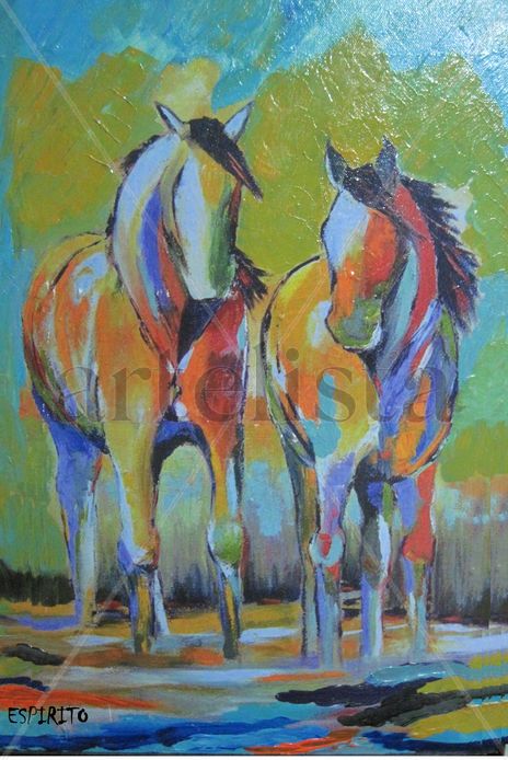 The two horses