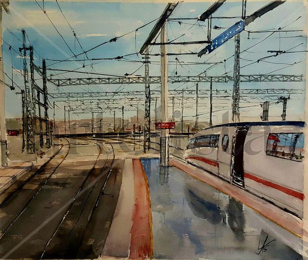 Estación de Atocha Watercolour Paper Landscaping