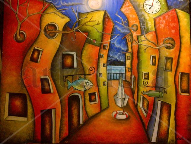 De la serie "callejuelas 1 " Oil Canvas Landscaping