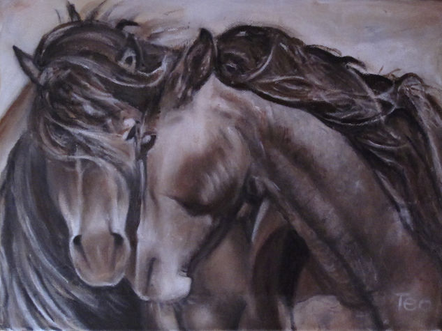 AL VIENTO Oil Canvas Animals