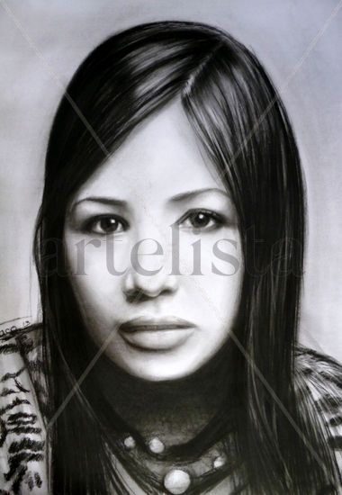 retrato por encargo Charcoal