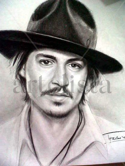 Johnny Depp Charcoal