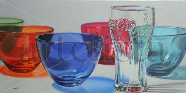 Coca-Colors Oil Canvas Still Life Paintings