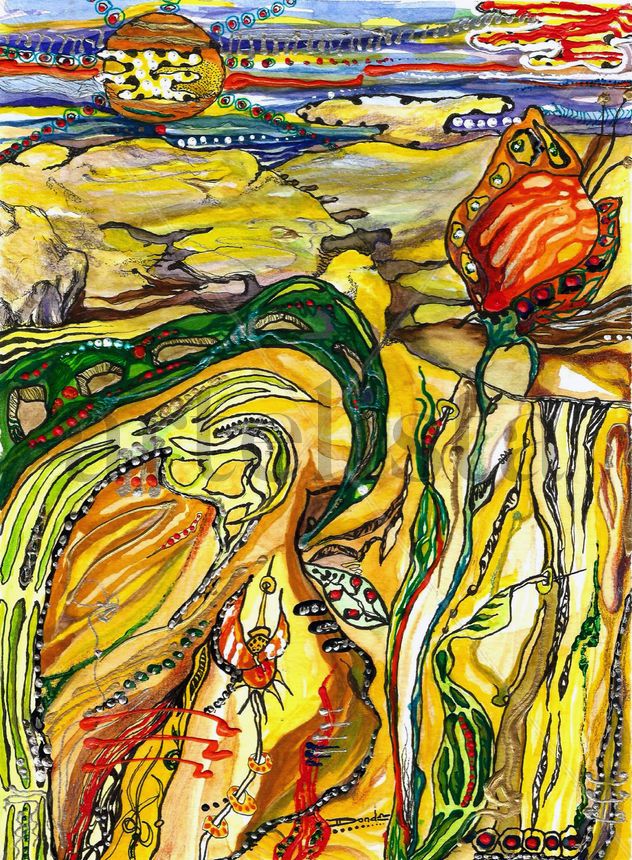 P.I.6 (acuarela + acrílico. 21x 29,7 cm)