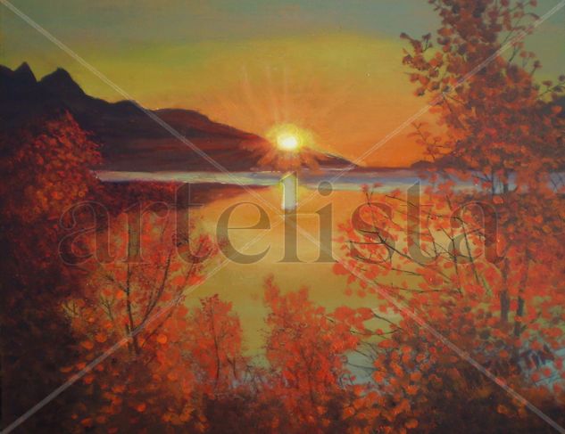 serie paisaje A48 Oil Panel Landscaping