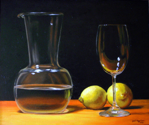 Bodegón limones Oil Canvas Still Life Paintings