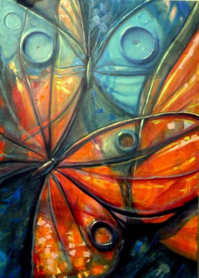 mariposas Oil Canvas Figure Painting