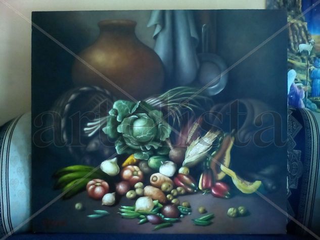 BODEGON TIPICO Oil Canvas Still Life Paintings