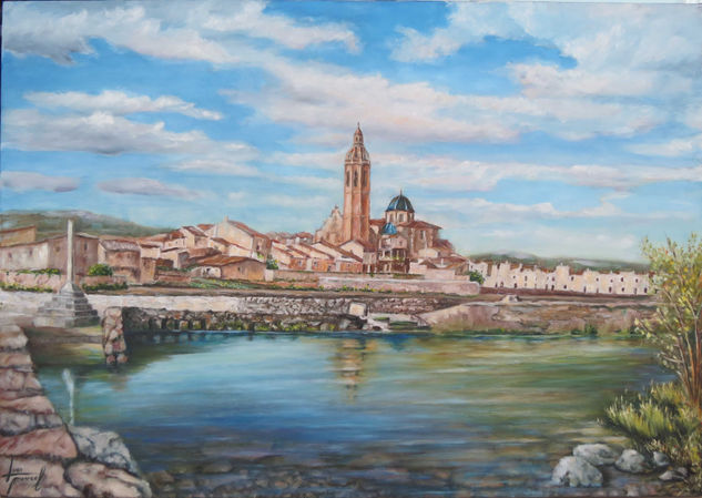 La bassa de Alcalá de Xivert. Oil Canvas Landscaping