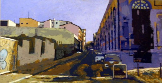 Barrio de Madrid Oil Panel Landscaping