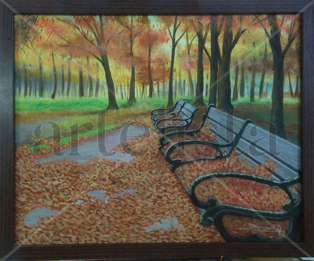 En la Espera Acrylic Canvas Landscaping