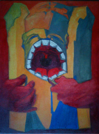 Retratando la angustia Oil Canvas Figure Painting