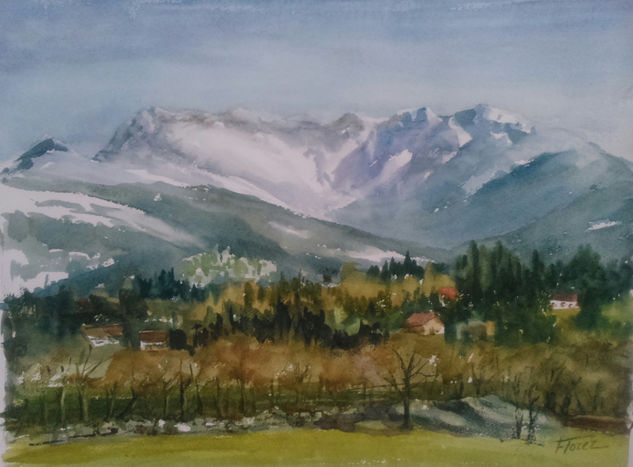 Siete Picos Watercolour Paper Landscaping