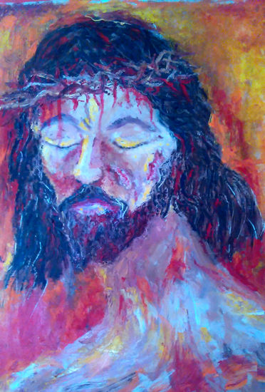 CRISTO DOLIENTE Oil Canvas Portrait