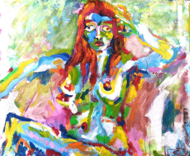 la mujer de hawkin Oil Canvas Figure Painting