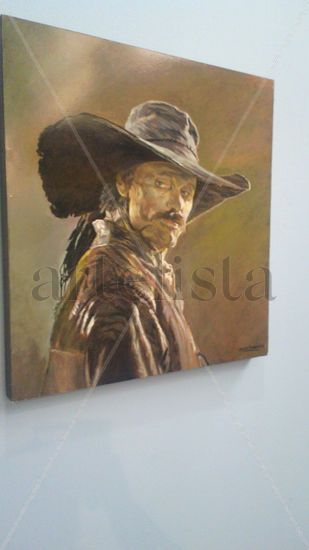 SOMBRERO DE ALA Óleo Lienzo Retrato