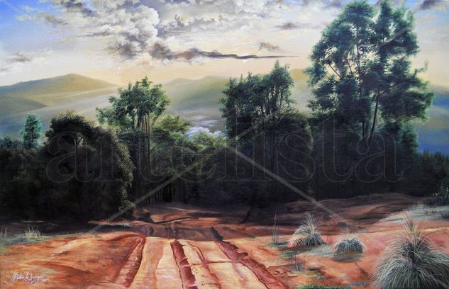 Atardecer en Yegoyoxi II Oil Canvas Landscaping