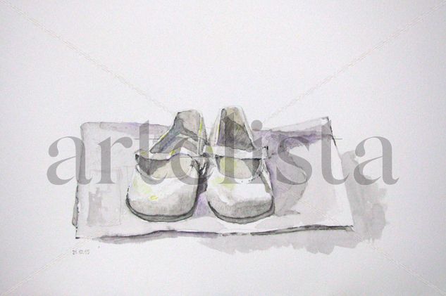 Zapatos Watercolour Paper Still Life Paintings