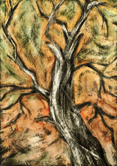 Árbol Mixed Media