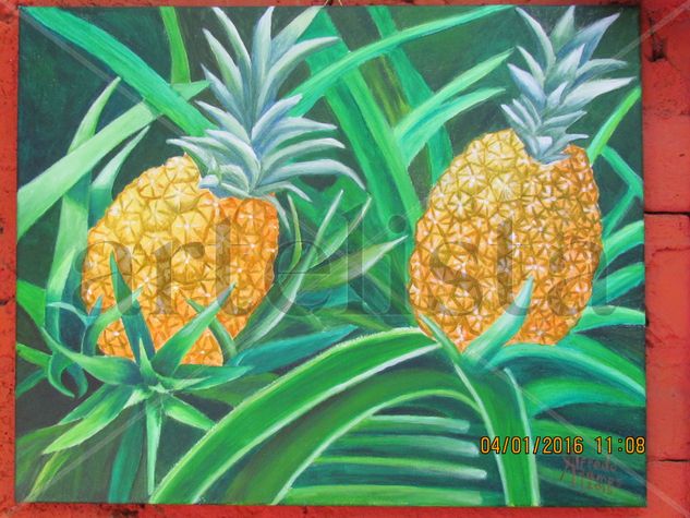 PIÑAS Acrylic Canvas Still Life Paintings