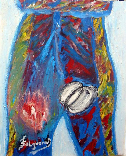 Taleguilla(cornada a un torero) Acrylic Canvas Figure Painting