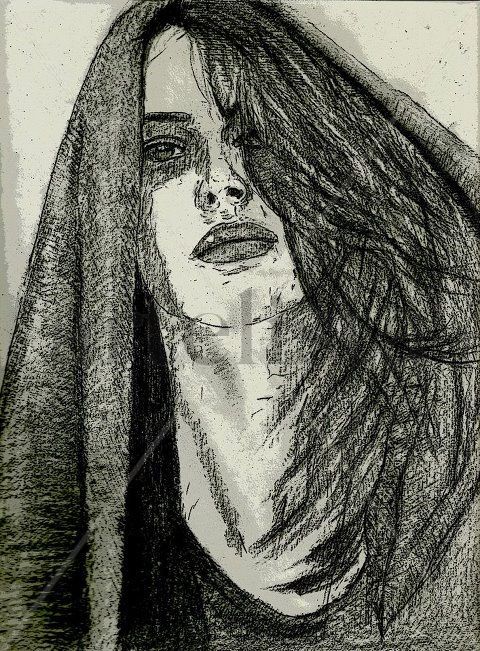 Quietism Drawing by Shahrzad Ranji