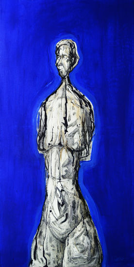 Apropiación Giacometti Acrylic Canvas Nude Paintings