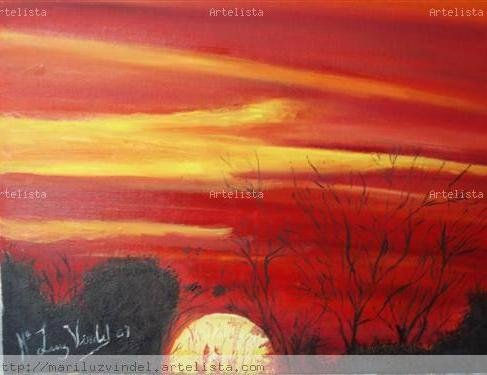 Atardecer Oil Canvas Landscaping