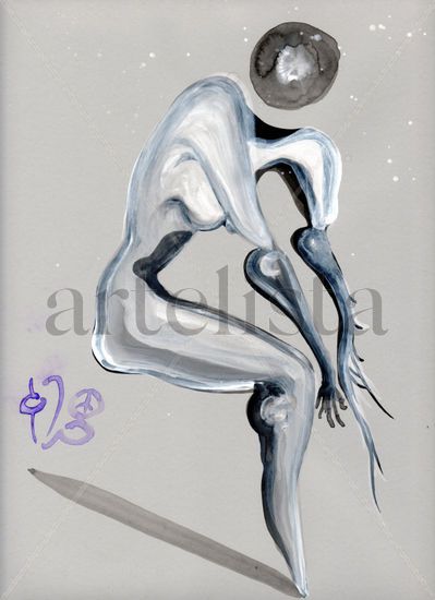 Atlbe Acrylic Card Figure Painting