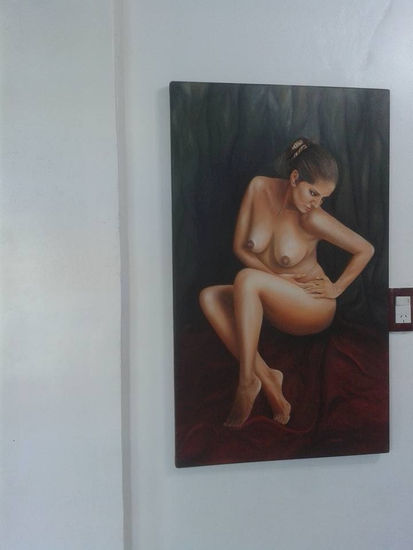 Belleza natural Oil Textile Nude Paintings