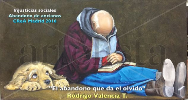 La soledad que da el olvido Óleo Lienzo Figura