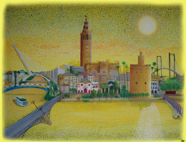 MIRAN DOS SEVILLA Oil Canvas Landscaping