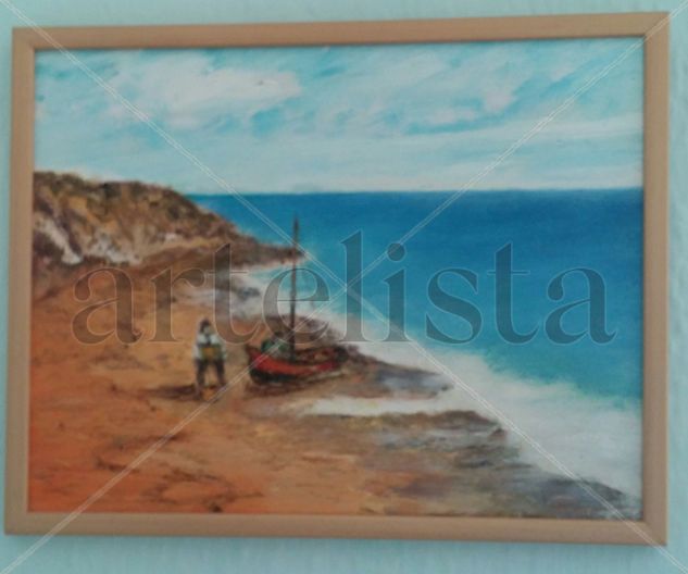 la cala Oil Canvas Marine Painting