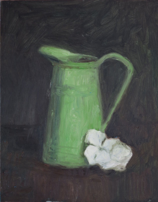 jarra y flor
