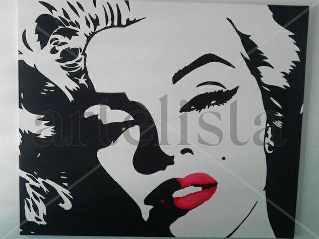 marilyn monroe face Acrylic Panel Figure Painting