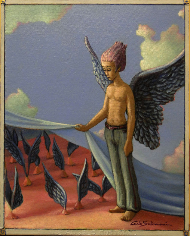 ALAS PEQUEÑAS creciente - (el Ángel de la Guarda) -framed-