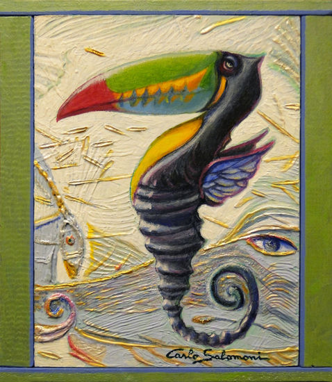 TOUCAN DEL MAR, un pescado extraño - (enmarcado) Acrylic Panel Animals