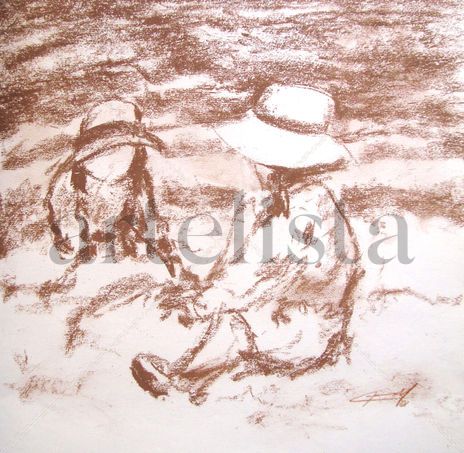 Niñas en la playa
