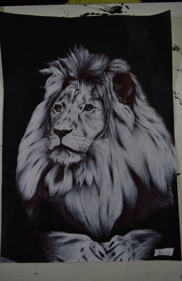 León a tinta Ink