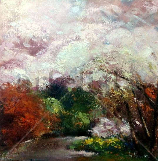 Paisaje de primavera Oil Canvas Landscaping