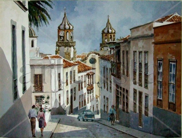 La Orotava, Tenerife Watercolour Paper Others